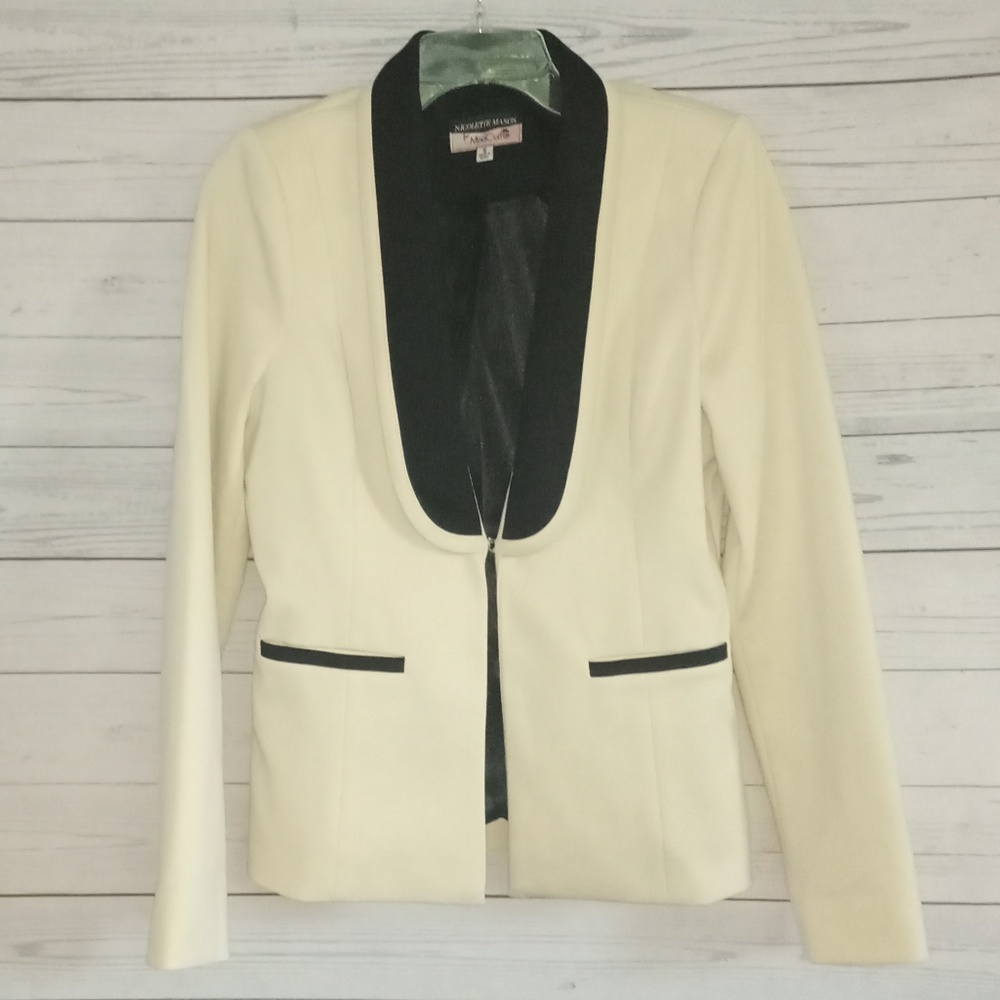 Modcloth Cream and Black Blazer